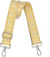 Vista 42 de Correa de Bolso Ancha Correa de Hombro Ajustable Correa de Repuesto Cruzada Correa de Bolso de Hardware Plateado