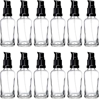 nsb herbals 30 ML Clear/Transparent Round Empty Glass Bottle With Lotion Pump & Black Cap For Essential Oils, DIY Skin Care, Cosmetics, Multipurpose Bottle (Pack of 6)-picture-10