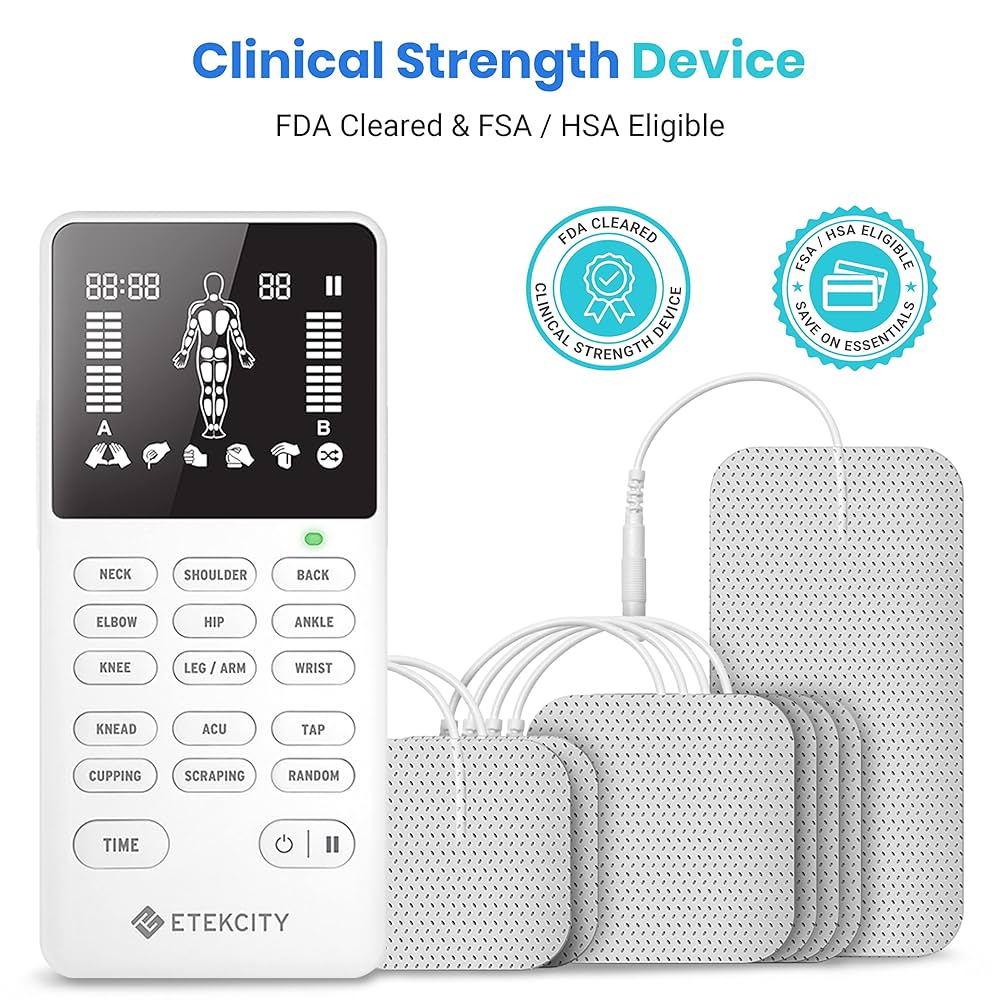 Amazon.com: Etekcity 4-Channel Rechargeable TENS Unit