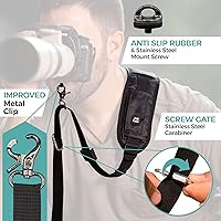 Vista 3 de HiiGuy - Correa para cámara – Regular – Correas de cámara extra largas de 32 a 44 pulgadas para fotógrafos – Correa de hombro resistente para cámara