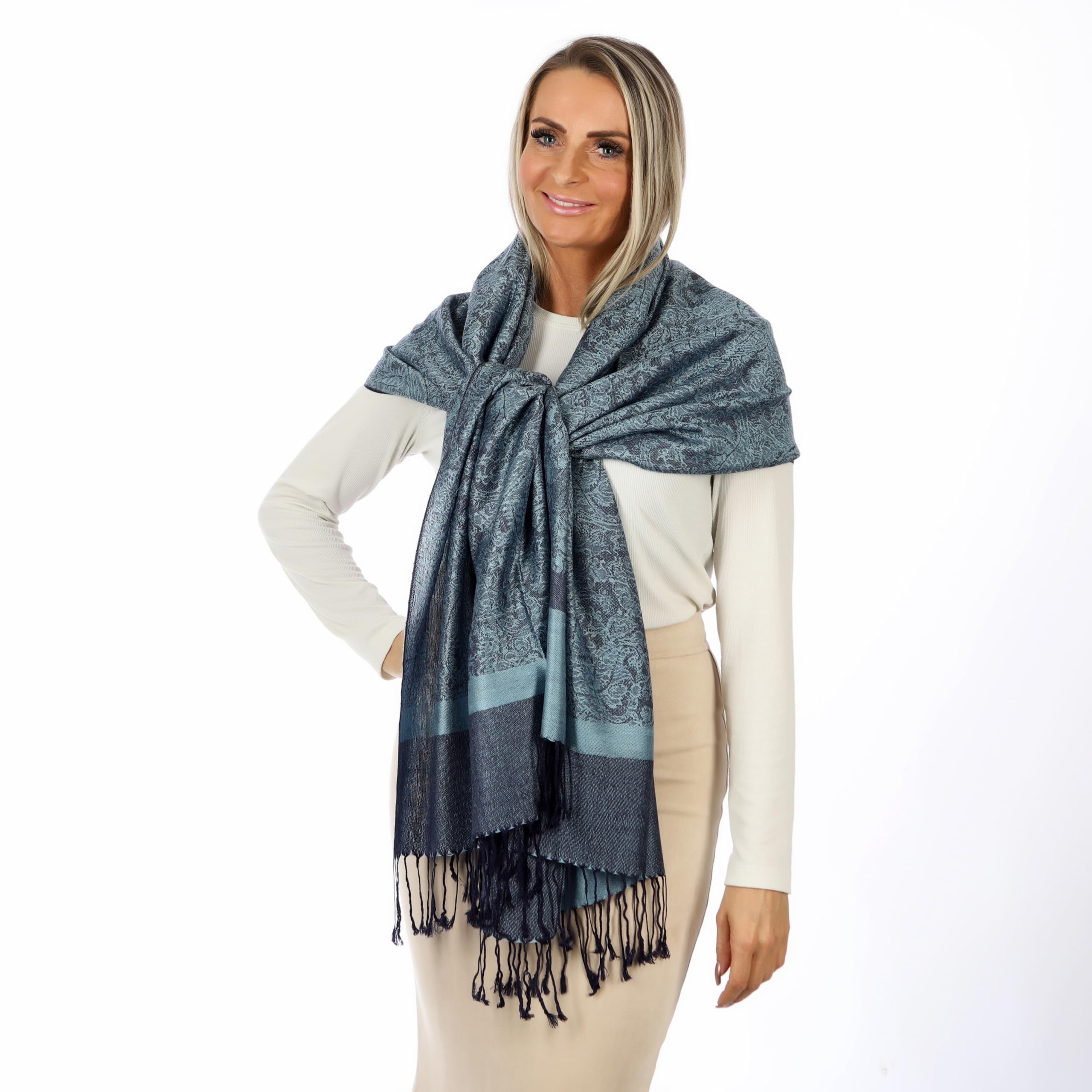 Bufanda pashmina para mujer– bufanda de Cachemira Suave y Ligera– Pashmina para Mujer