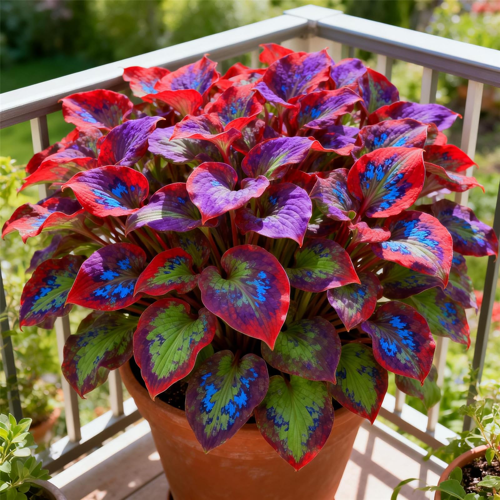 Perennial&Rainbow Colorful Hosta Rhizome/Brilliant Hosta Bulbs for Planting Now UK/Grow Well/Excellent Display/Potted/Low Maintenance-10bulbs-E
