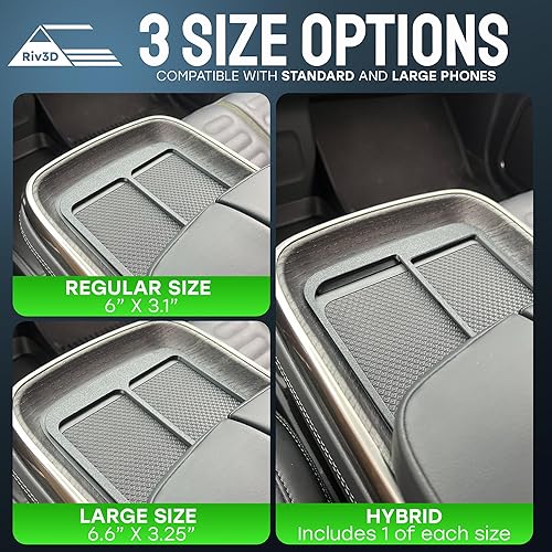 Miniatura 3 de Soporte doble para teléfono celular R1T y R1S - carga dos teléfonos o Airpod Pro con carga inalámbrica original. Instalación simple, sin