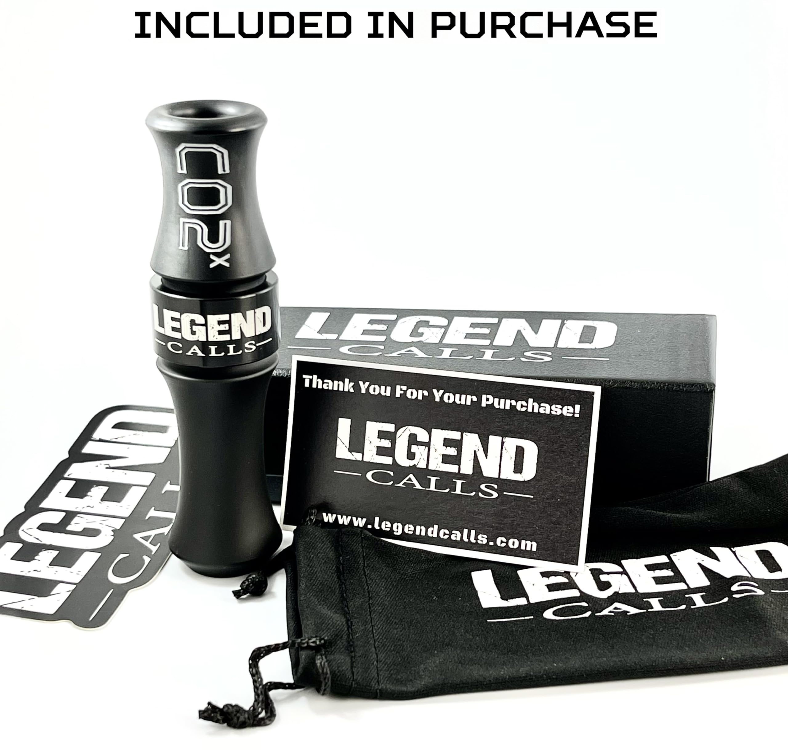 Legend Calls CO2x Acrylic/Aluminum Goose Call