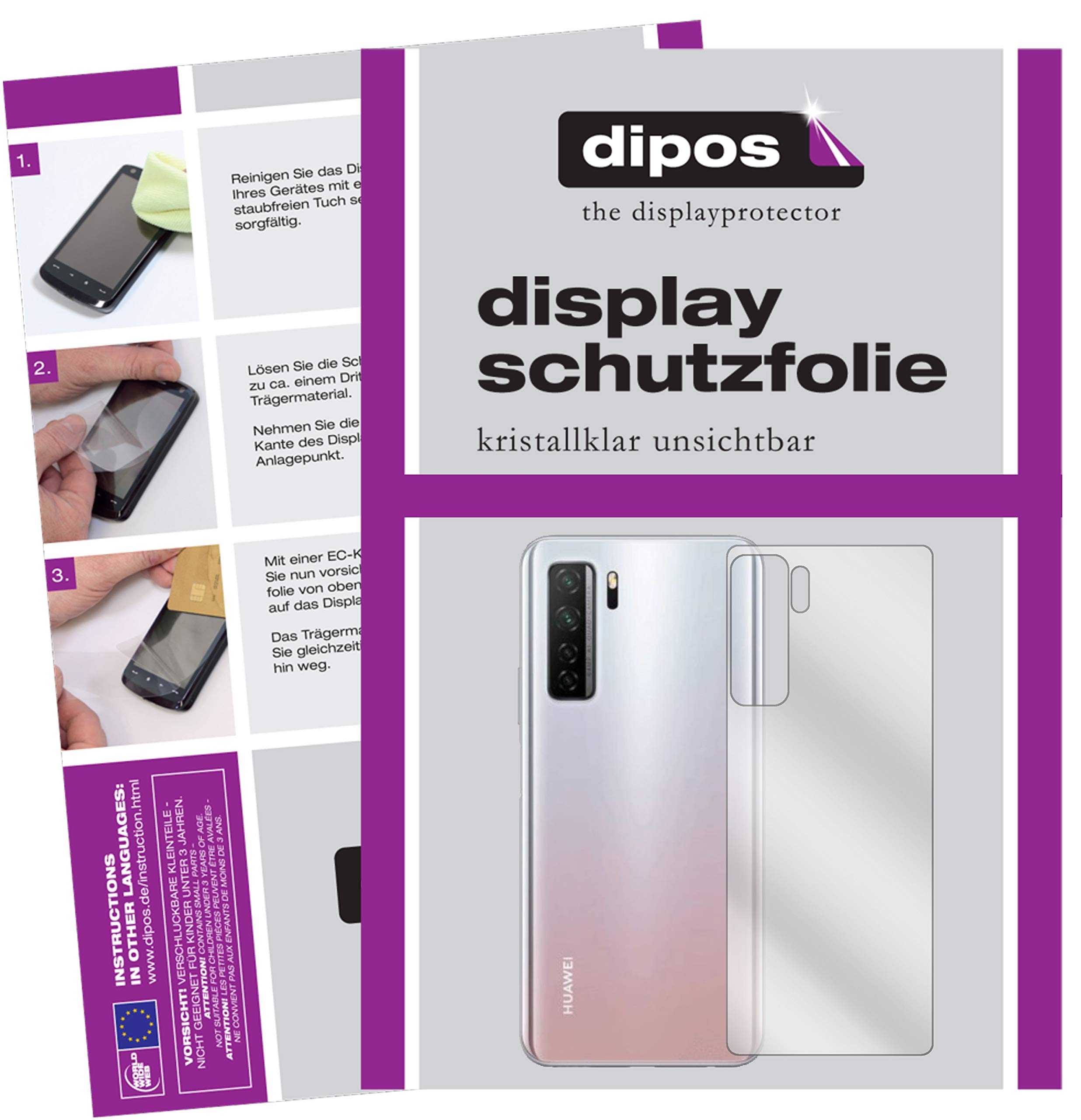 dipos I 2X Pellicola Protettiva Compatibile con Huawei Ascend P7