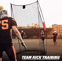 Vista 5 de Football Kicking Cage Net - Heavy Duty Portable Training Net with Steel Frame for Backyard Indoor Outdoor Field Goal Training & Punting Passing