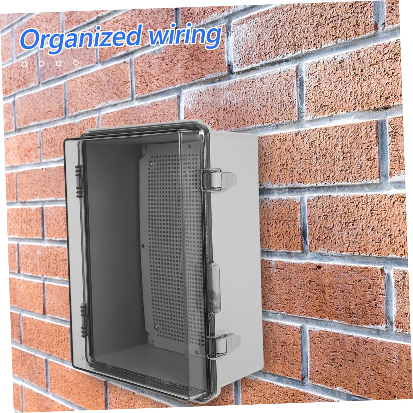 STOBAZA Wetterfeste Kunststoff Anschlussdose mit Montageplatte Uv Beständig und Staubdicht Vielseitige Verteilerdose für Innen und Außen Optimierte Kabelorganisation Einfache Wandmontage
