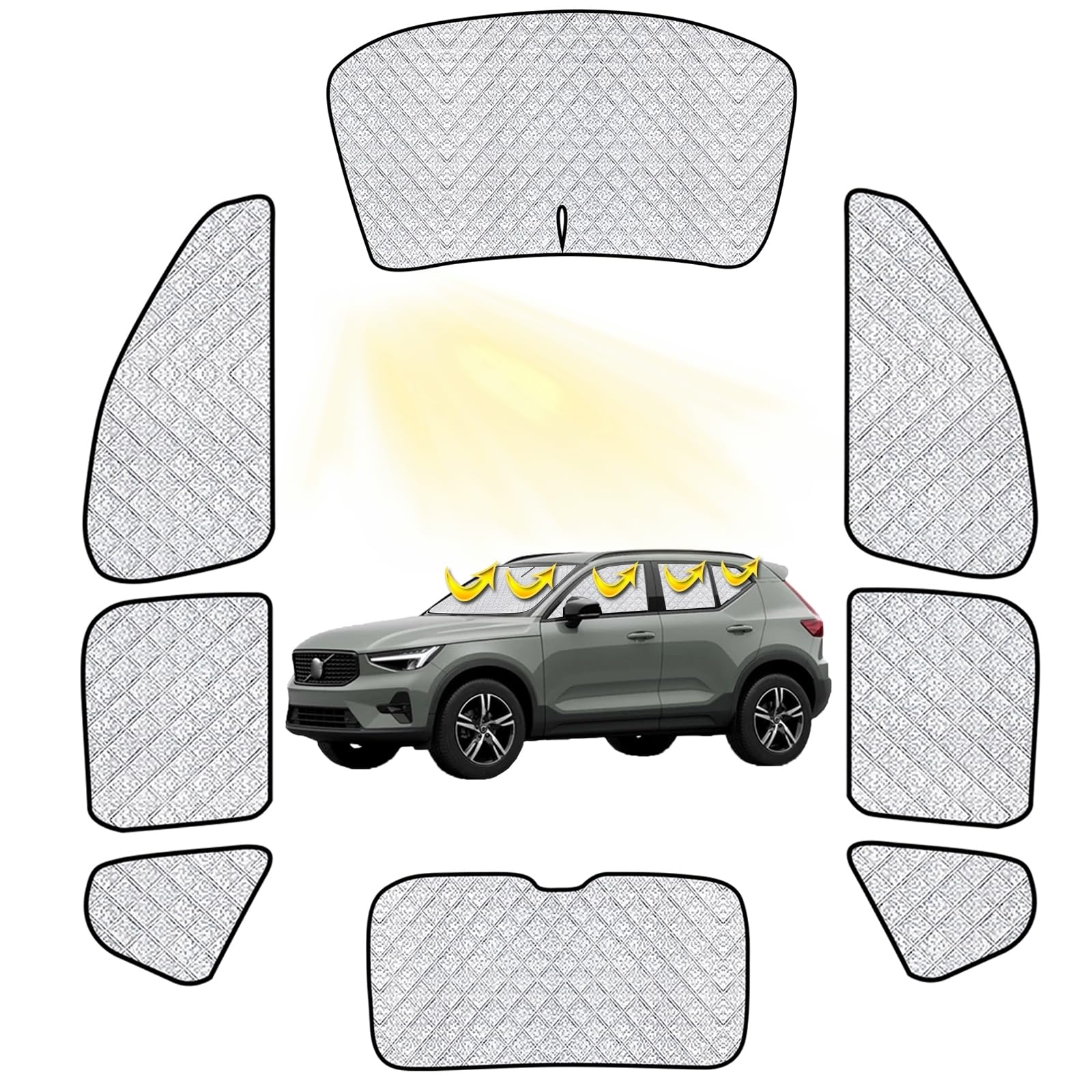 Amazon.co.jp: ボルボ XC40 車中泊 車用 サンシェード フル