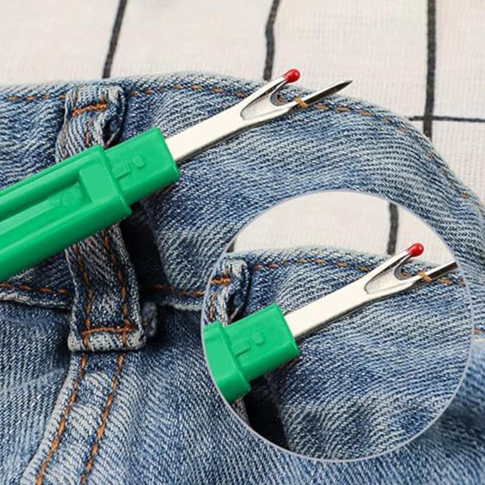 Generico Scucitrici Precisione Antiscivolo 2-in-1 Portatile | Levafili Da Ricamo Scucitore Per Sartoria Ricamo Casa Viaggio Artigianato Principianti Cucito Sarto