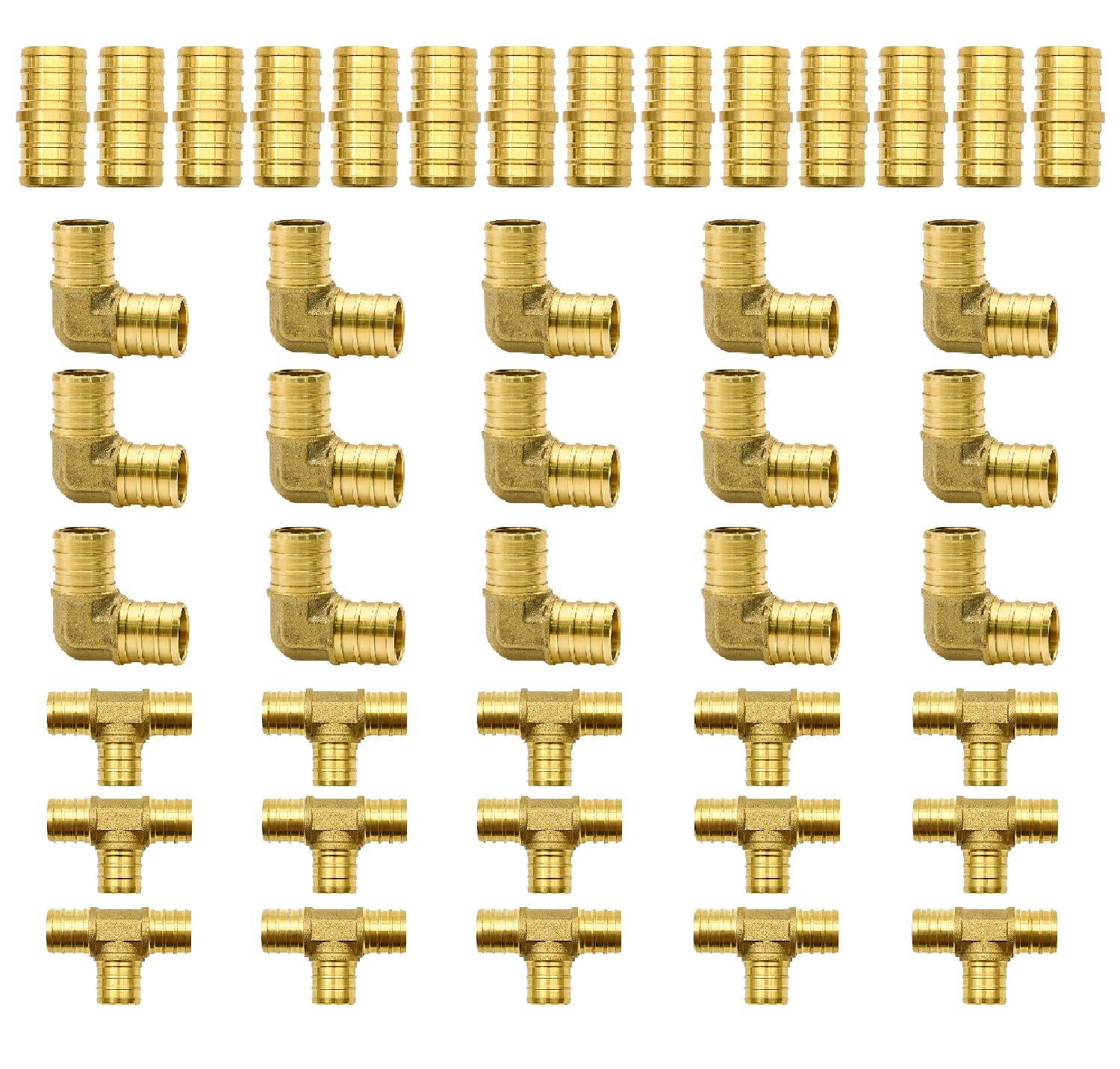 Snapklik.com : RUBY.Q 15/30/45/90pcs PEX Fittings, 1/2