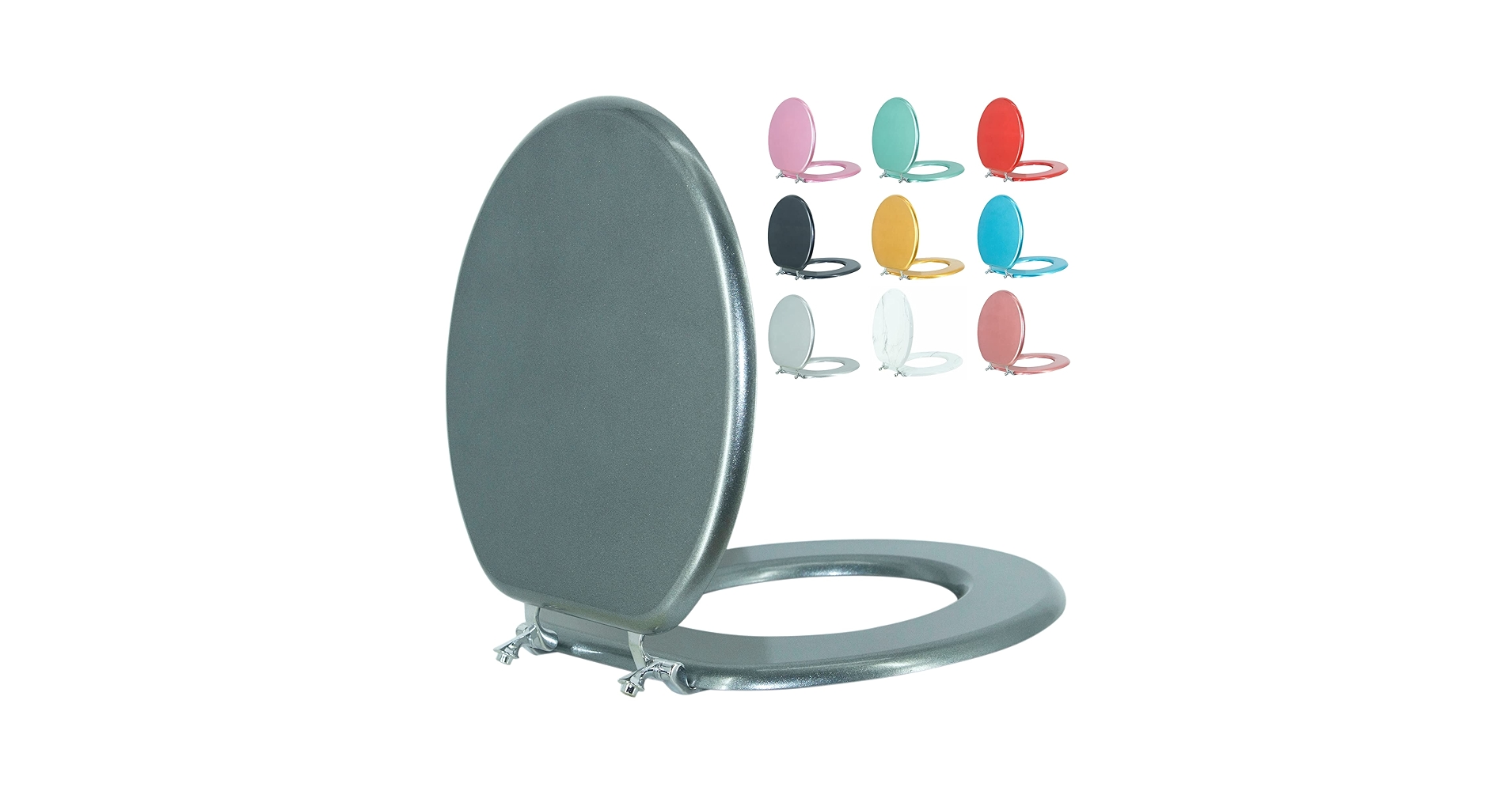 Honette Wide Stole （Natural） Elongated White Toilet Seat Natural Wood Toilet Seat with