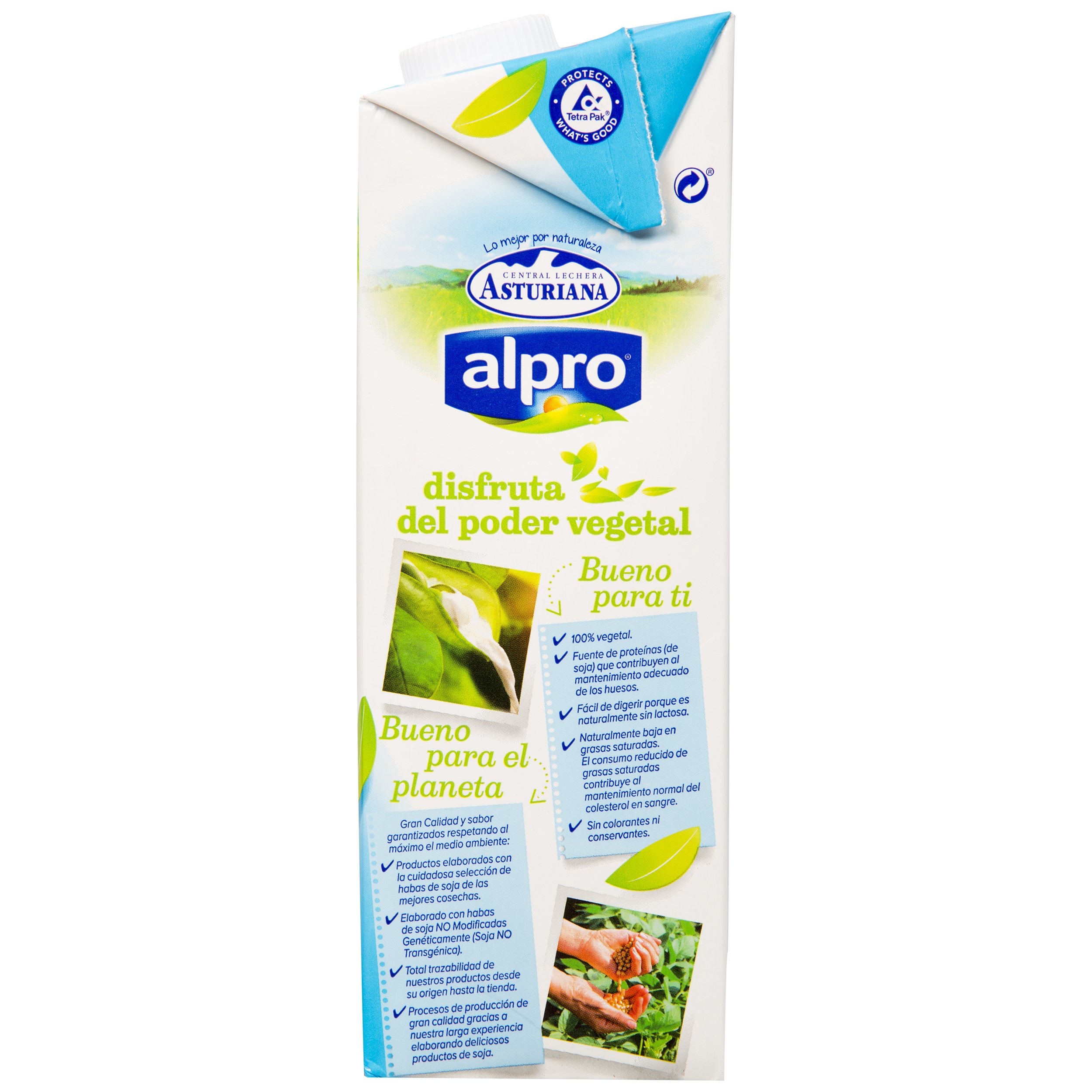 Alpro Central Lechera Asturiana Sojagetränk, 6 x 1000 m