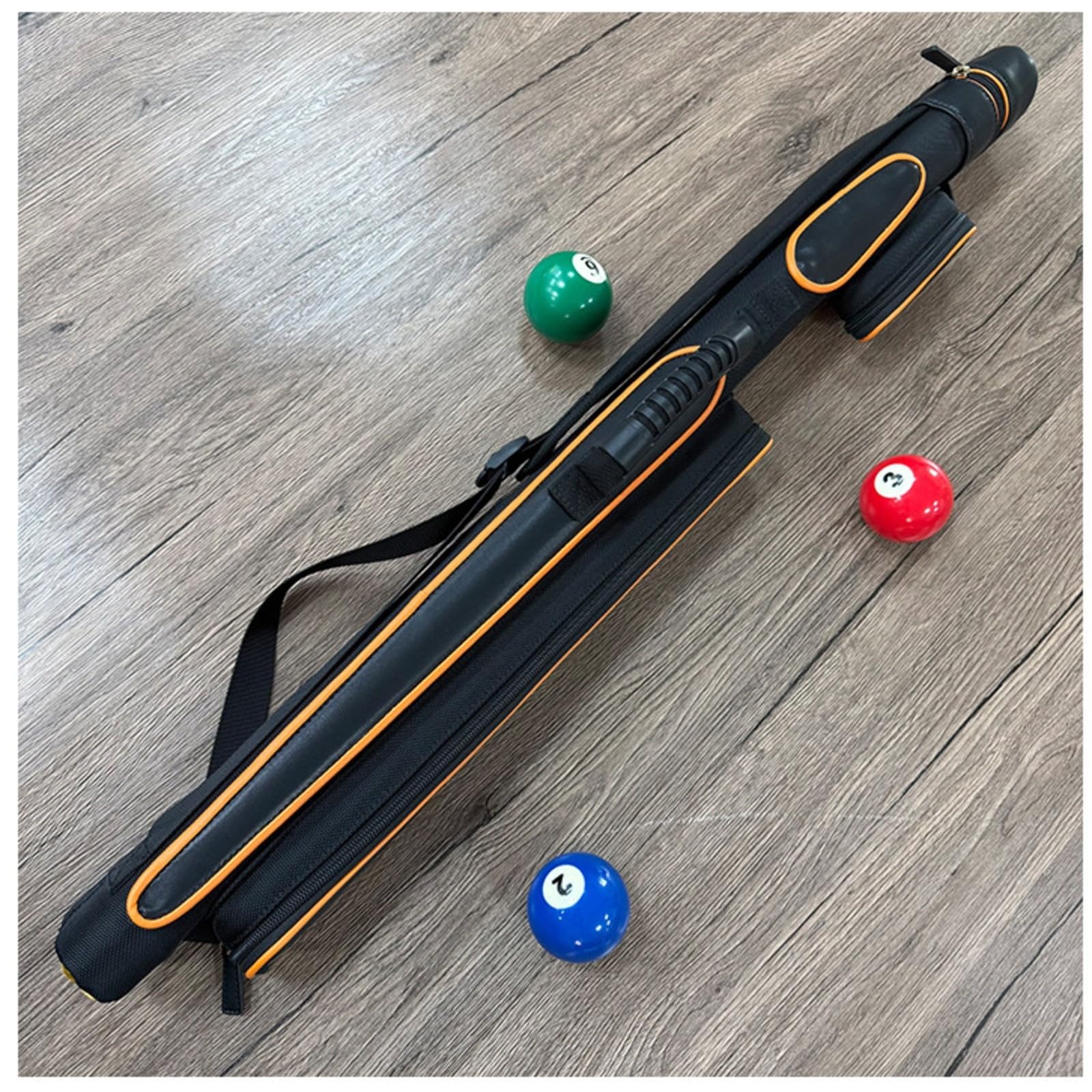 Milageto Strapazierfähig Billard-Queue-Tasche | Robuste PU-Kunstleder-Konstruktion, Queue-Tasche mit Tragegriff, Gepolstert, für Training, Billardspieler