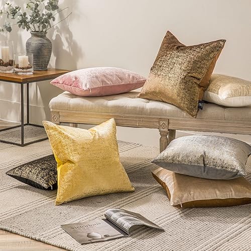 Miniatura 5 de Phantoscope - Juego de 2 fundas de almohada de felpilla de lujo, cuadrada, tejida, funda de almohada para sofá cama y silla