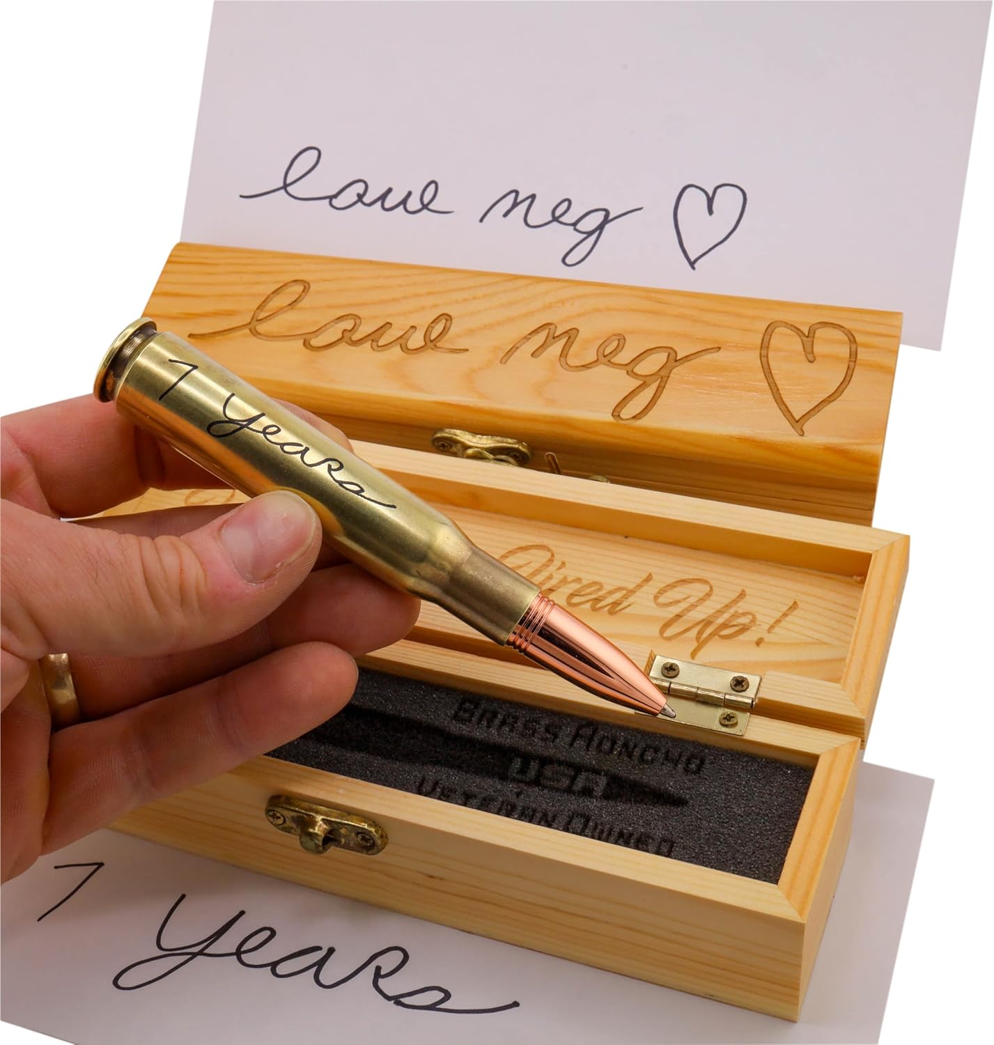 Real 50 Cal BMG Bullet Pen | Ultra Personlized Gift box