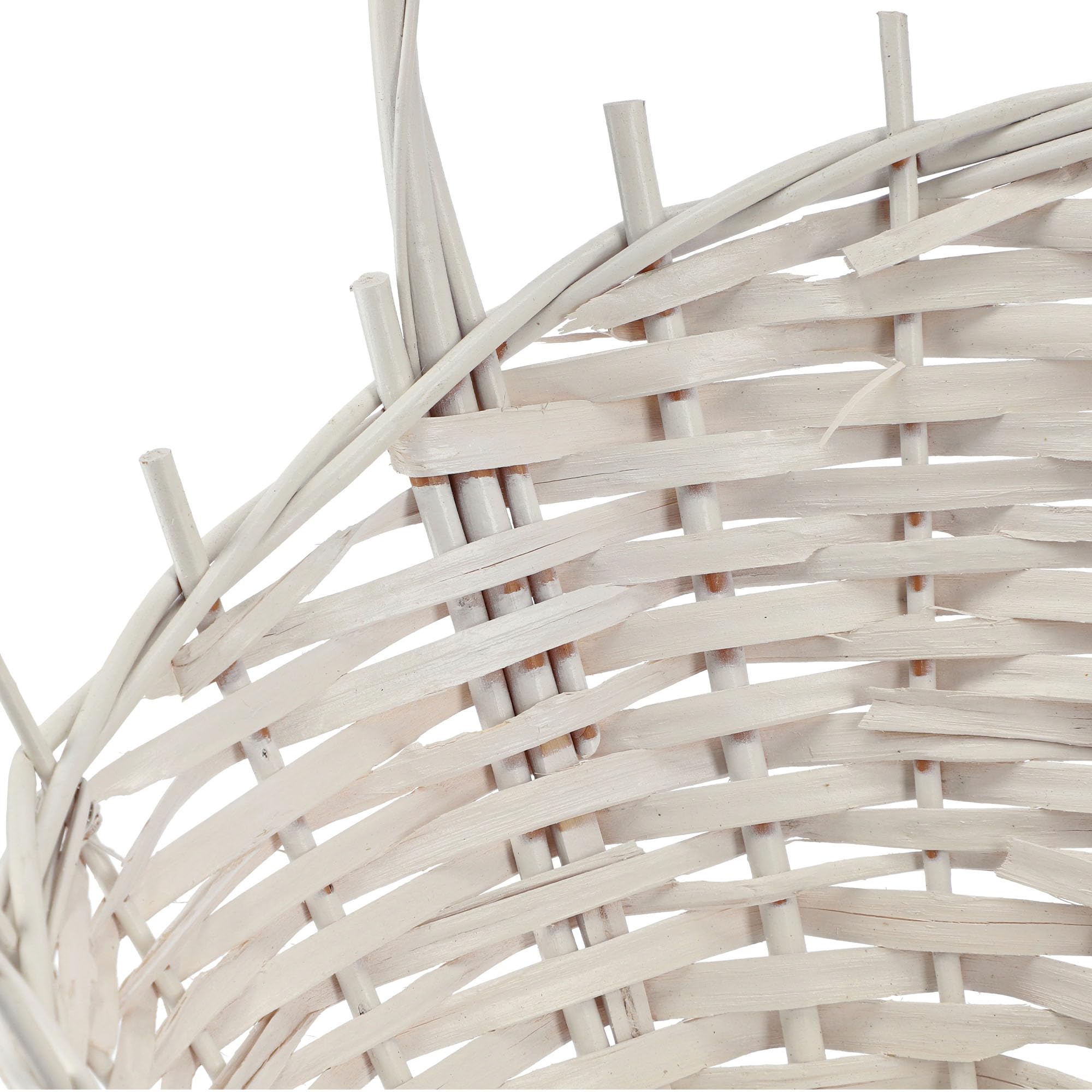 KADAX Panier cadeau universel en osier tressé de qualité supérieure - Panier de rangement tressé - Panier de présentation (blanc, petit)