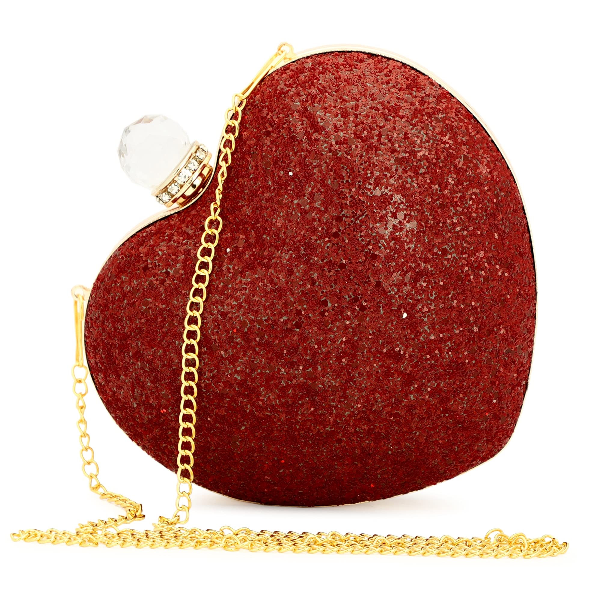 TOOBA Girls Diamond Heart Clutch (Glittering Cherry) (B097ZGJ75L) Amazon Price History, Amazon Price Tracker