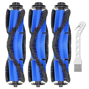 FFsign Replacement Parts Rolling Brush Compatible with Eufy RoboVac 11S, 15C, 30, 30C, 12, 35C 15T, 11S MAX, 15C MAX, 30C MAX, G30 Robotic Vacuum Cleaner, 3 Pack Roller Brush with 1 Brush