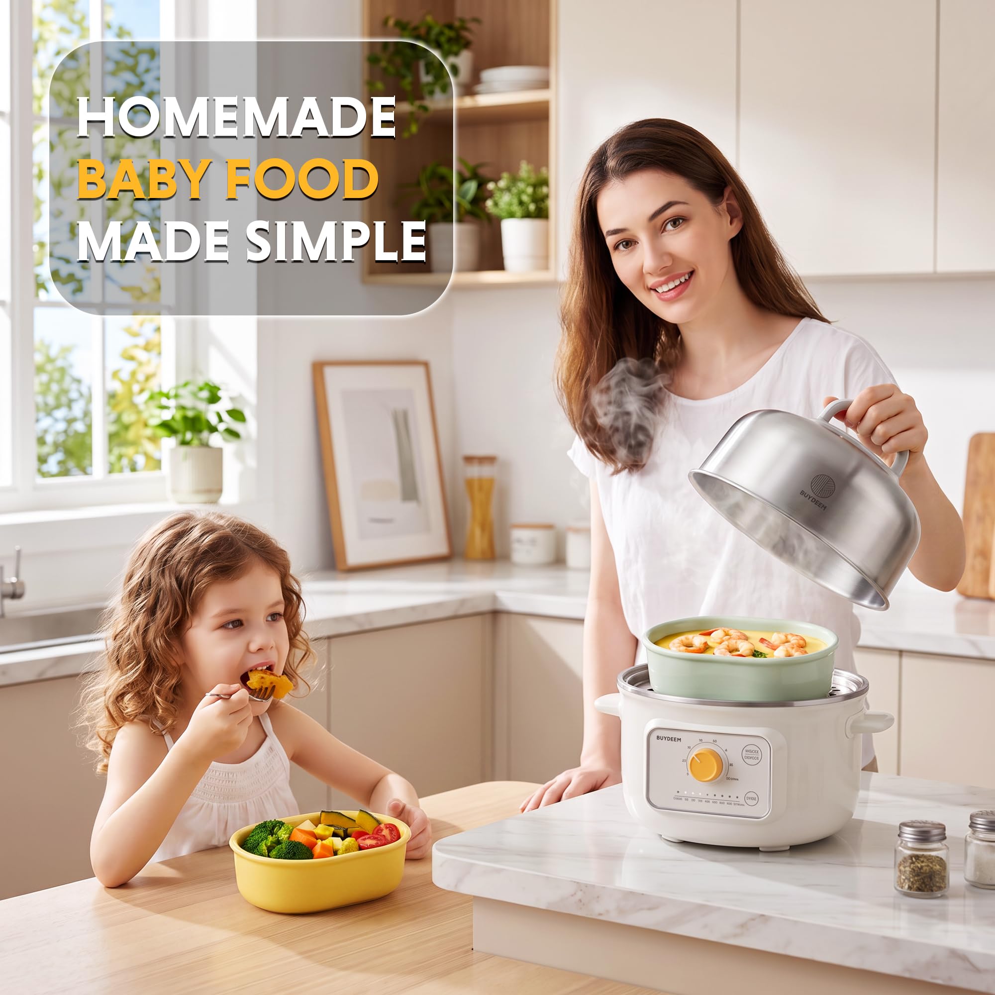 BUYDEEM G32 Electric Food Steamer - Healthy Cooking -7 BUYDEEM G32 Electric Food Steamer - Healthy Cooking -7