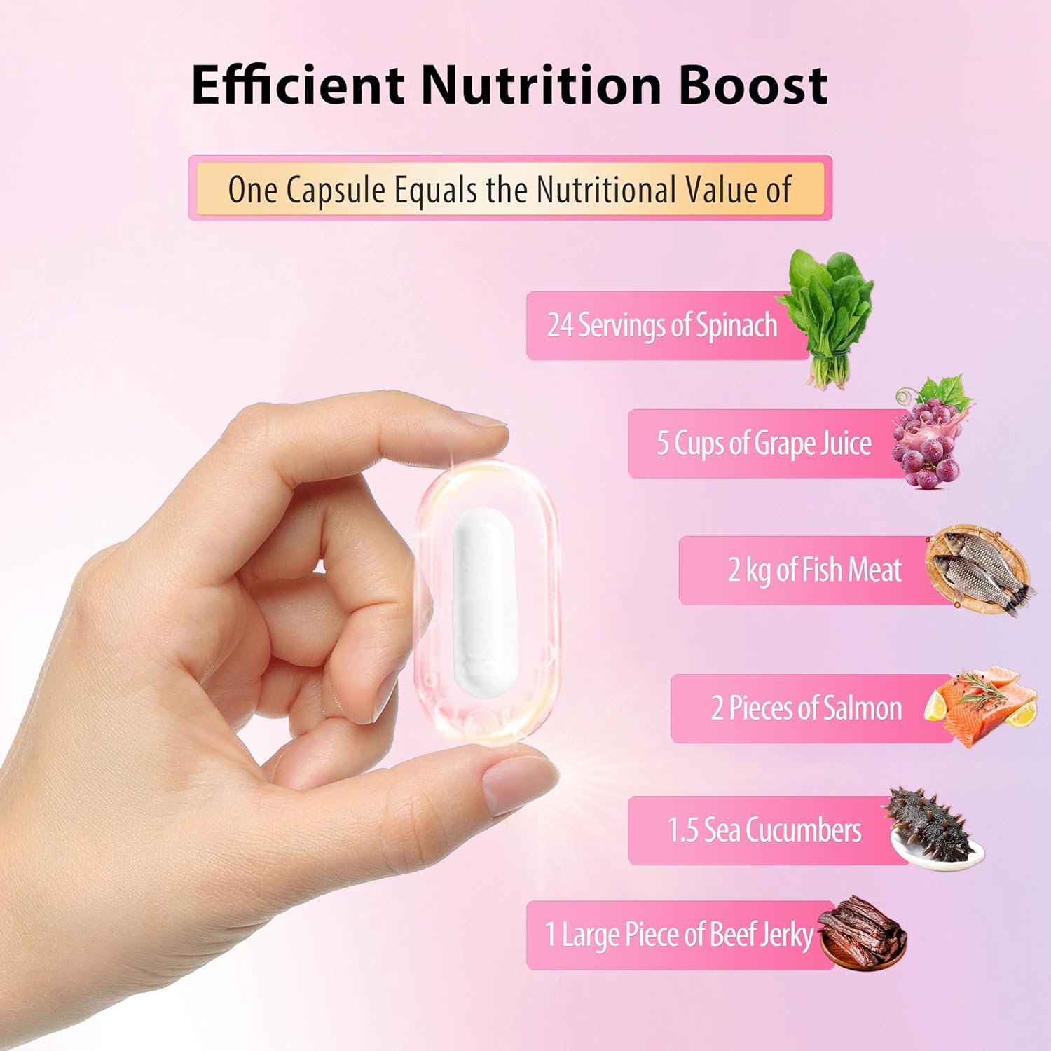 NYO3 Multivitamin for Women with Nicotinamide Lutein Grape Seed & Vitamins A, D3, B1/2/6/12, C, E for Energy, Nourish Hair/Skin/Nail, Premium Daily Womens Multivitamins - 60 Capsules
