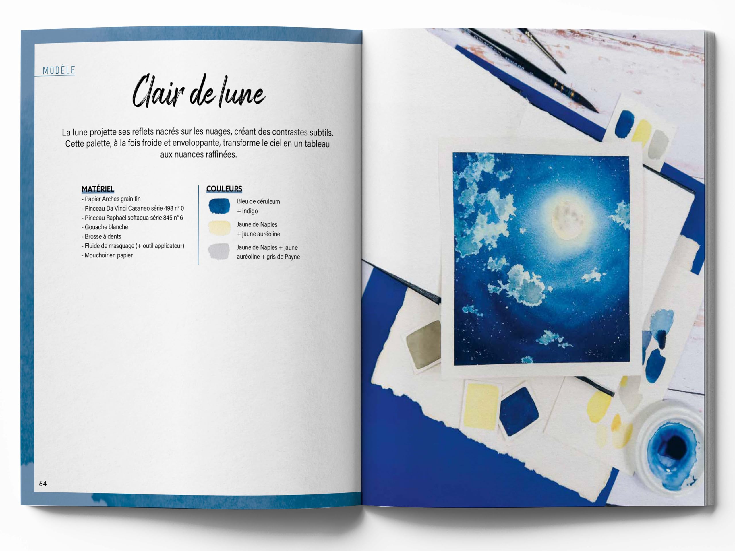 L'aquarelle en 30 minutes : ciels