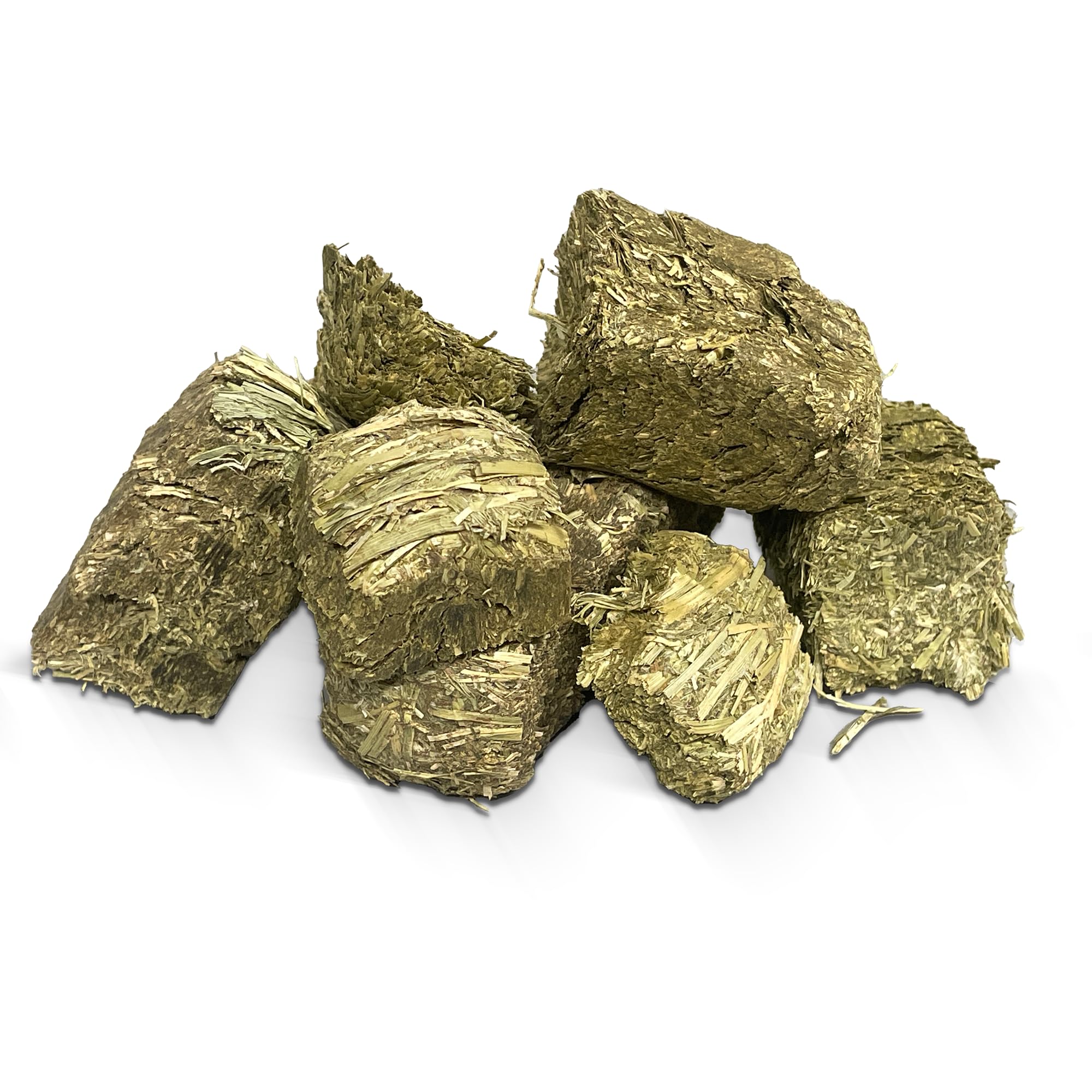 Rabbit Hole Hay - All Natural Timothy Hay Cubed Bites for Small Pets - 20 lb Box - Bulk High Fiber