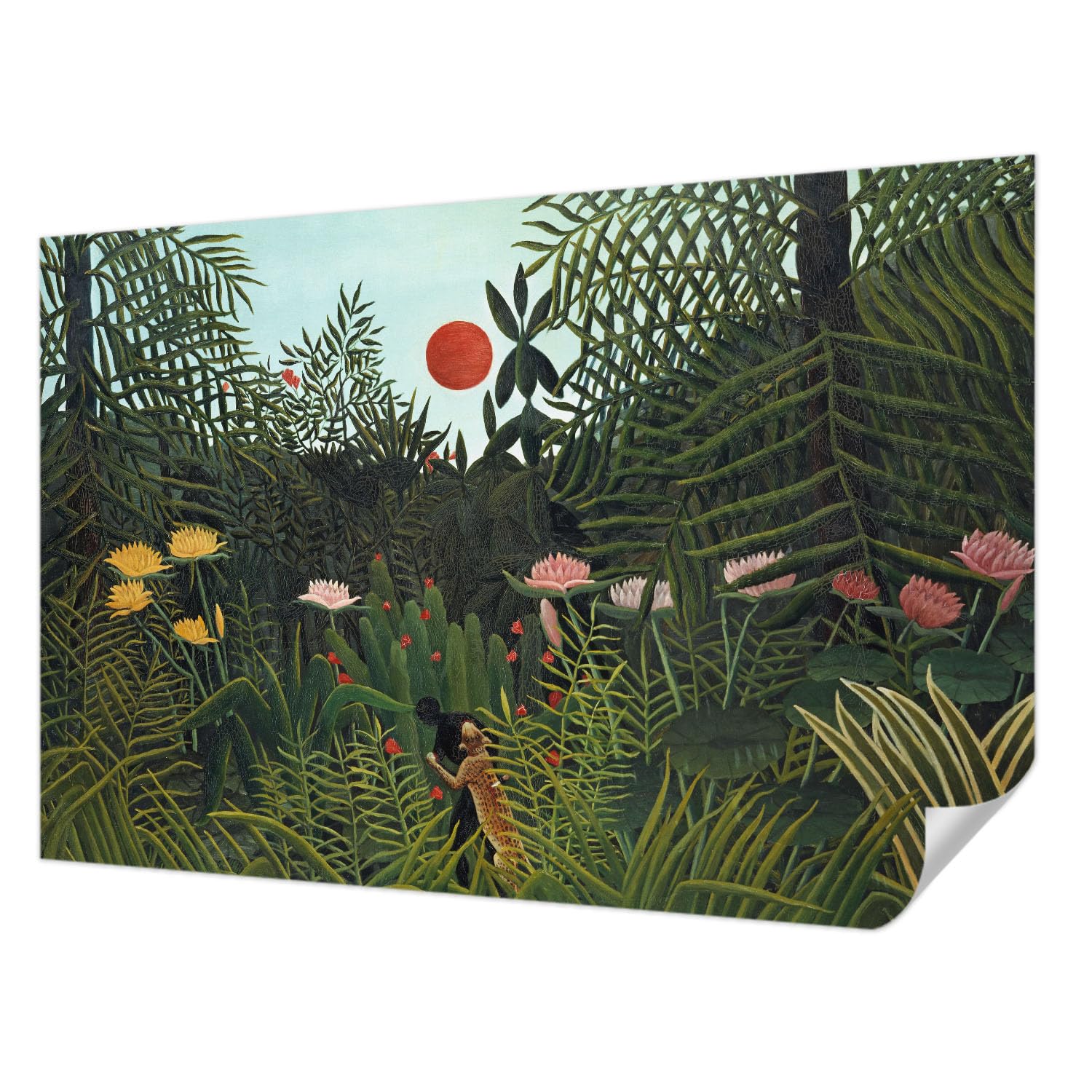 Décoration haute qualité adhésive 104x70 cm paysage exotique Tulup
