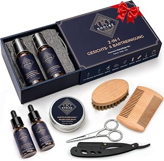 KHOLEZ Bartpflege Set für Männer Bart Set Weihnachtsgeschenke für Männer