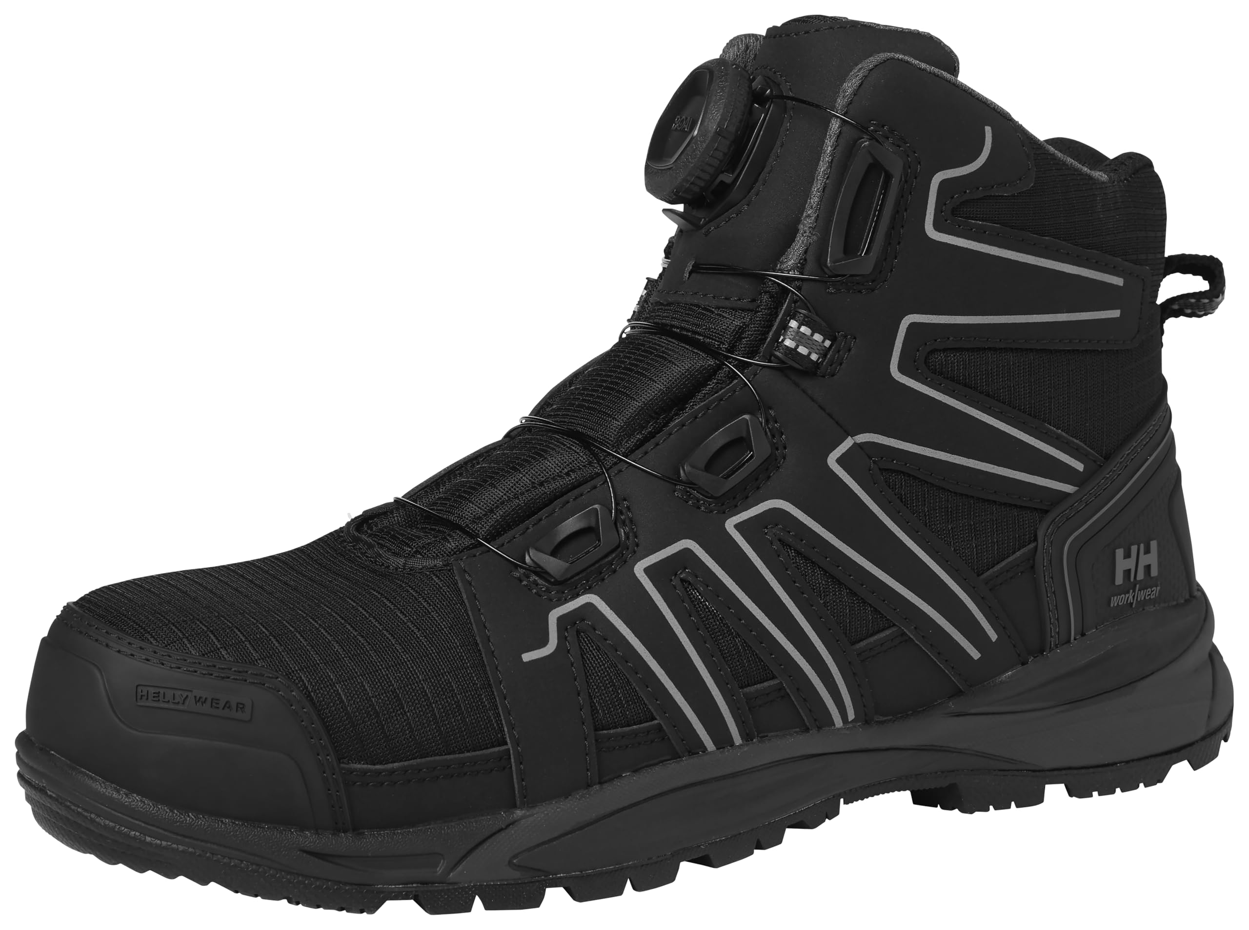 Helly Hansen Workwear Unisexe Bottes de sécurité Manchester Mid Boa S3S, Noir, 41