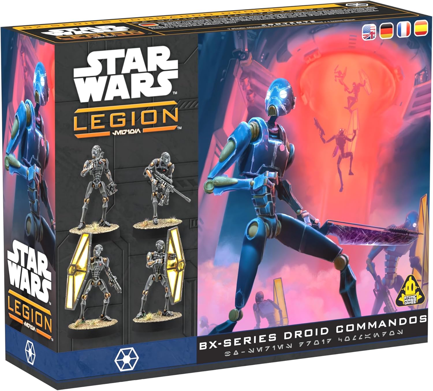 Asmodee Star Wars: Legion BX-Series Droid Commandos - Tabletop Miniatures Game, Strategy Game for Kids and Adults, Ages 14+, 2 Players, 90 Min Playtime