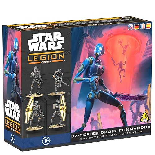 Asmodee, Star Wars: Legion – BX-Series Droid Commandos, Tabletop-Erw. | Taktisches Miniaturspiel im Star Wars‑Universum für 2 Spieler, 120-180 Minuten, Strategiespiel ab 14 Jahren, Mehrsprachig