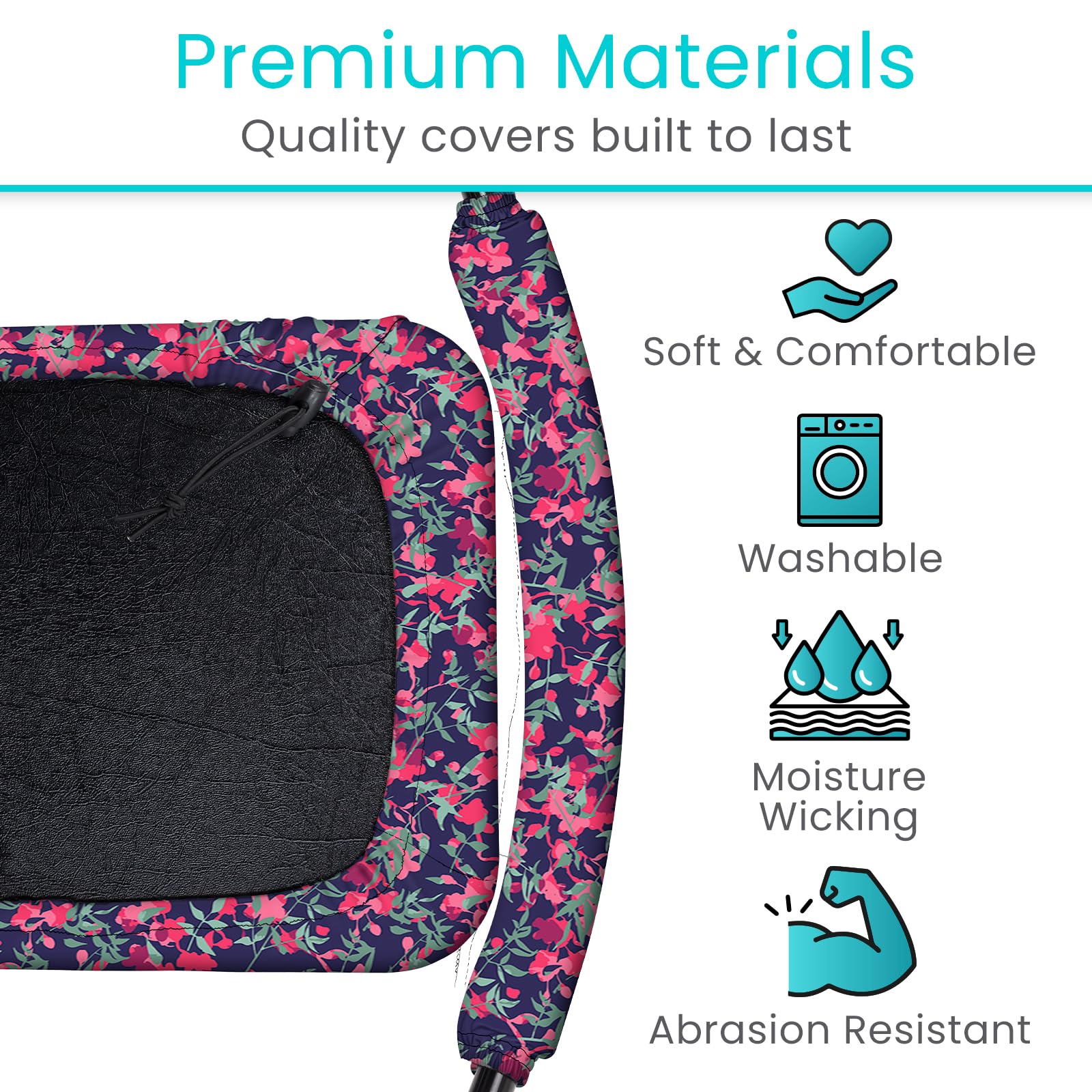Rollator Seat & Backrest Covers - Washable & Removable -7 Rollator Seat & Backrest Covers - Washable & Removable -7