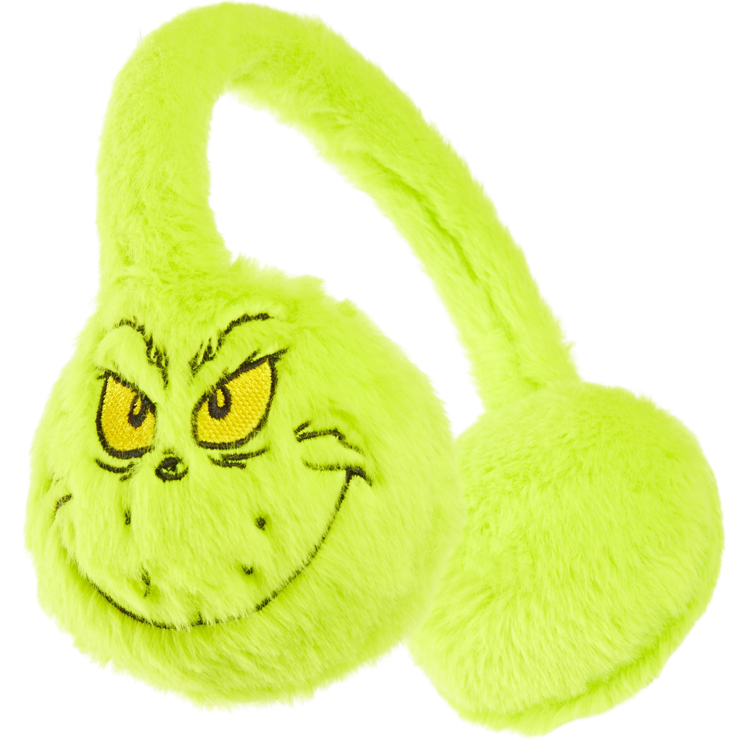 The Grinch Ear Muffs for Girls, Warm Fluffy Earmuffs, Cosy Adjustable Winter Accessories, Secret Santa & Christmas Gifts