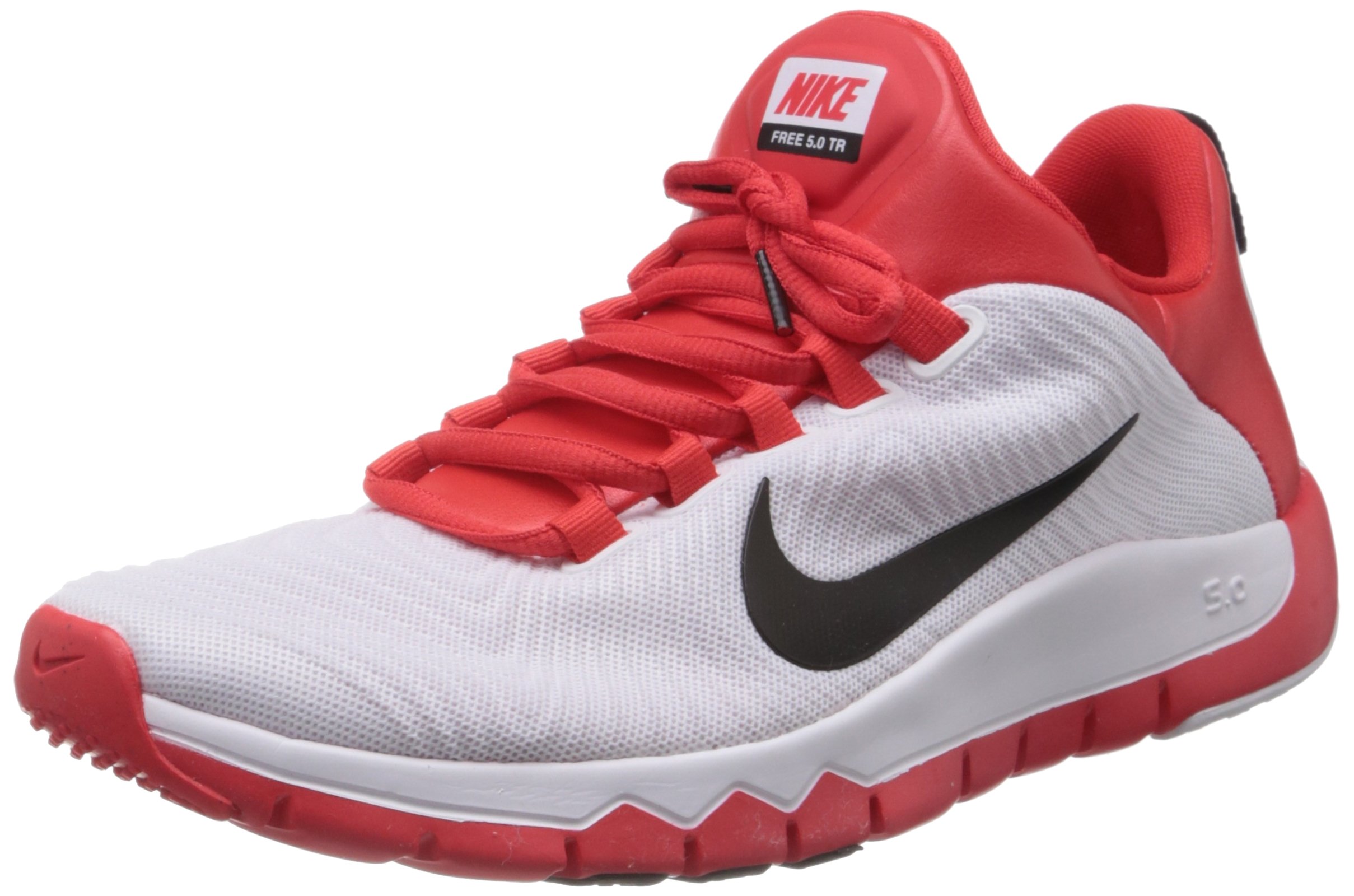 NIKE Free Trainer 5.0 V5 Running Sneakers White Black Light Crimson 644671 106