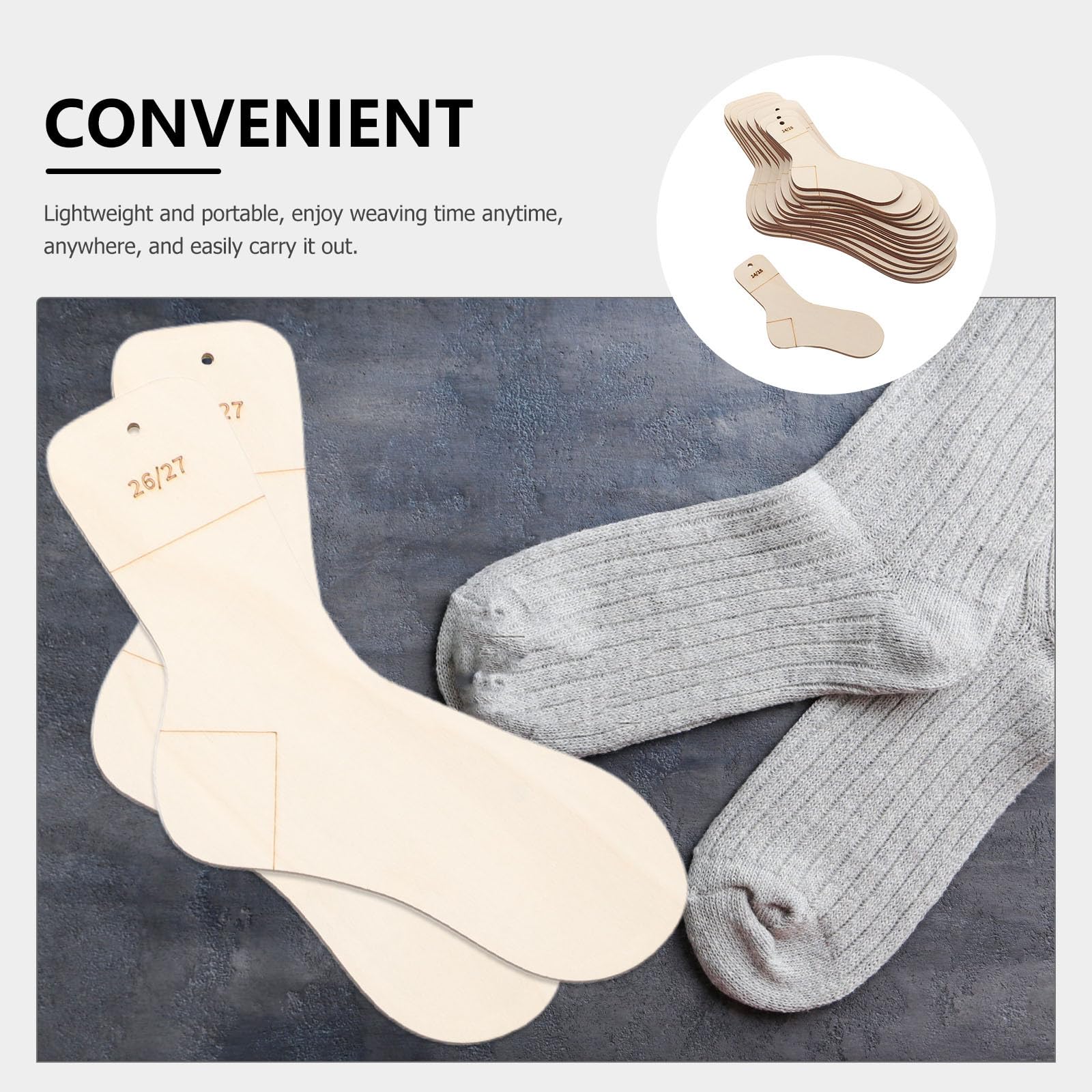 BELLIFFY 16 Stück Sockenblocker zum Strumpfstricken mit Leichtem Design als Strickwerkzeug für Zuhause und Outdoor