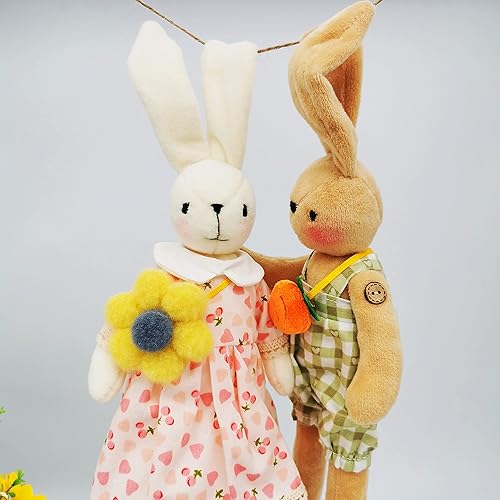 Miniatura 9 de Tarngod Kits de fabricación de muñecas para adultos y niños, kits de costura de muñeca de peluche, muñecas de animales lindas, regalos para niñas,