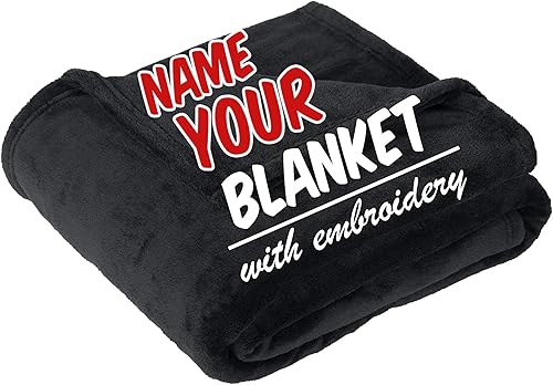 Miniatura 8 de Manta de forro polar personalizada (50 x 60 pulgadas), añade tu nombre bordado. Manta de recuerdo para inauguración de la casa, bebés, niños, niñas,