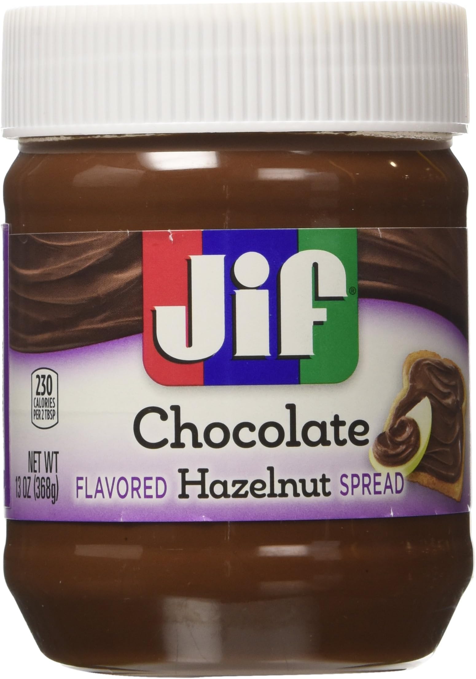 Jif, Chocolate Hazelnut Spread, 13oz Jar (Pack of 3)