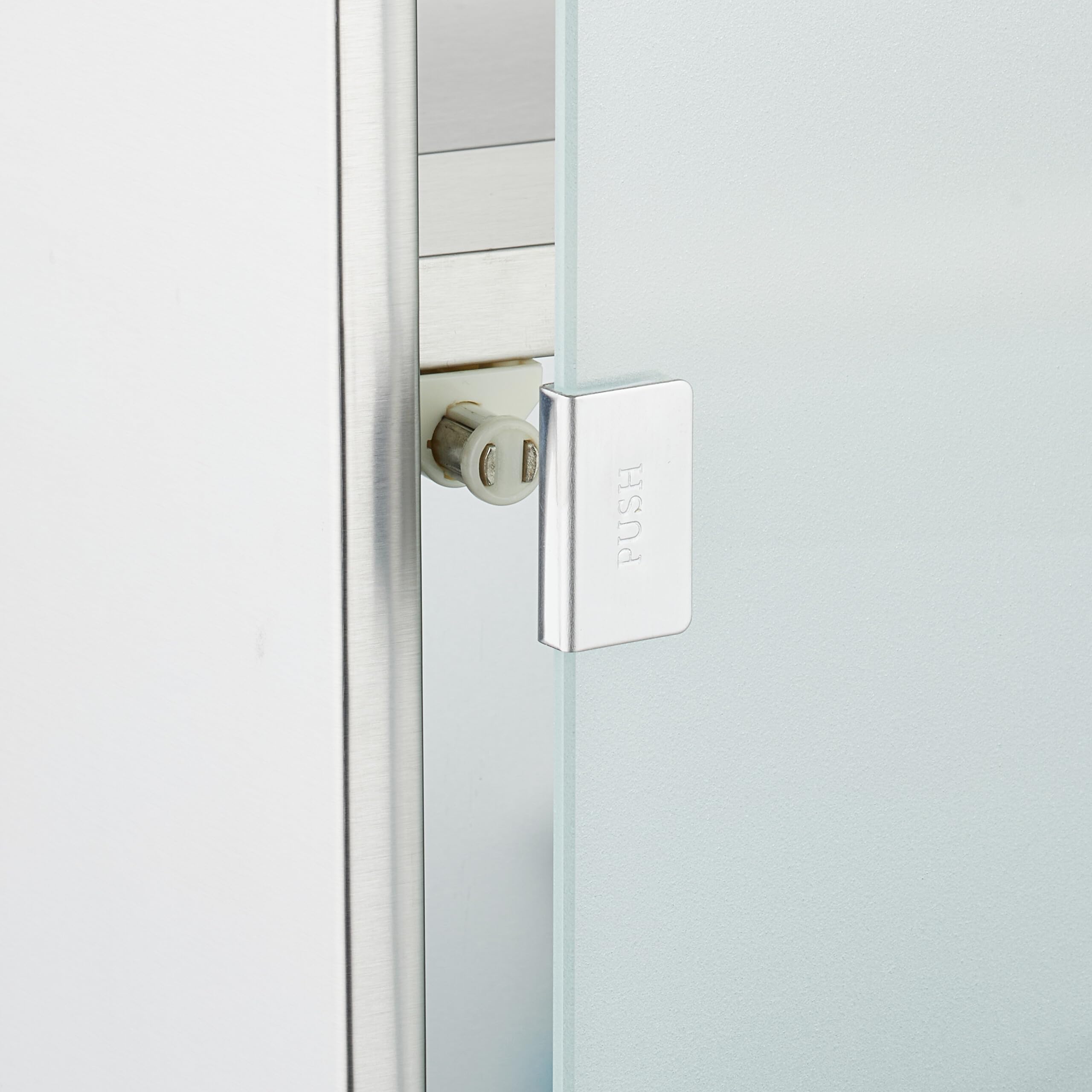 Relaxdays Botiquín Pared, 3 Baldas, con Llave, 58x38x13cm, Acero Inoxidable, Armario Medicinas, Primeros Auxilios, Plata