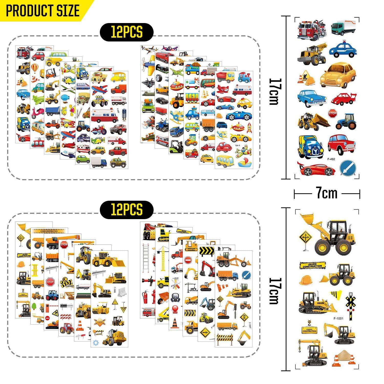 EOWVISN 24 Cartoon Car Stickers, Creative Stickers, Children'S Stickers, Interesting Stickers, Decorative Stickers - Image 2