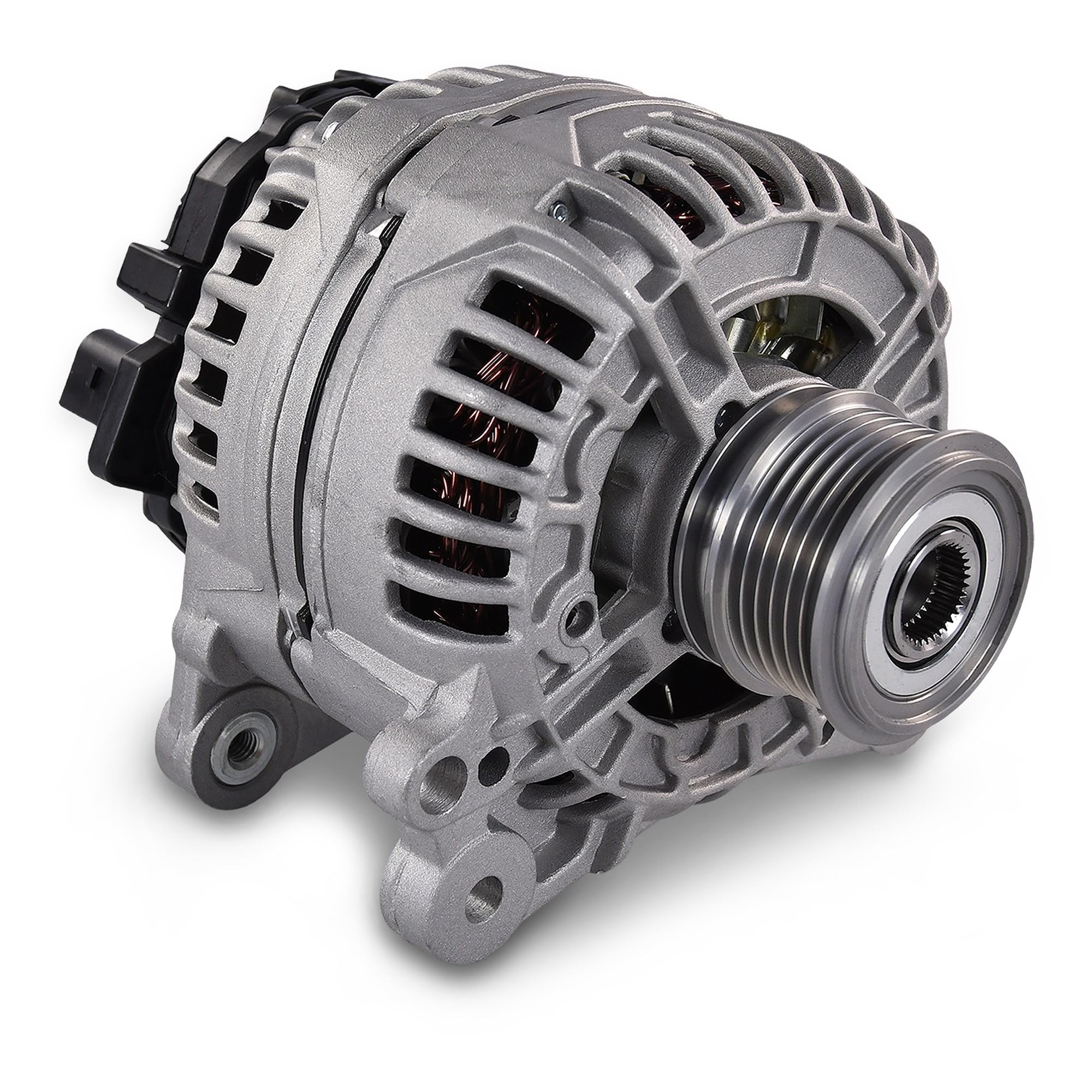 ATEC GERMANY 1x Alternador 14V 140A Compatible con AUDI A1, A3, A4 B6, A4 B7, SEAT ALHAMBRA, ALTEA, IBIZA, LEON, TOLEDO, SKODA FABIA 2, OCTAVIA 2, RAPID, ROOMSTER, SUPERB 2, YETI (5L)