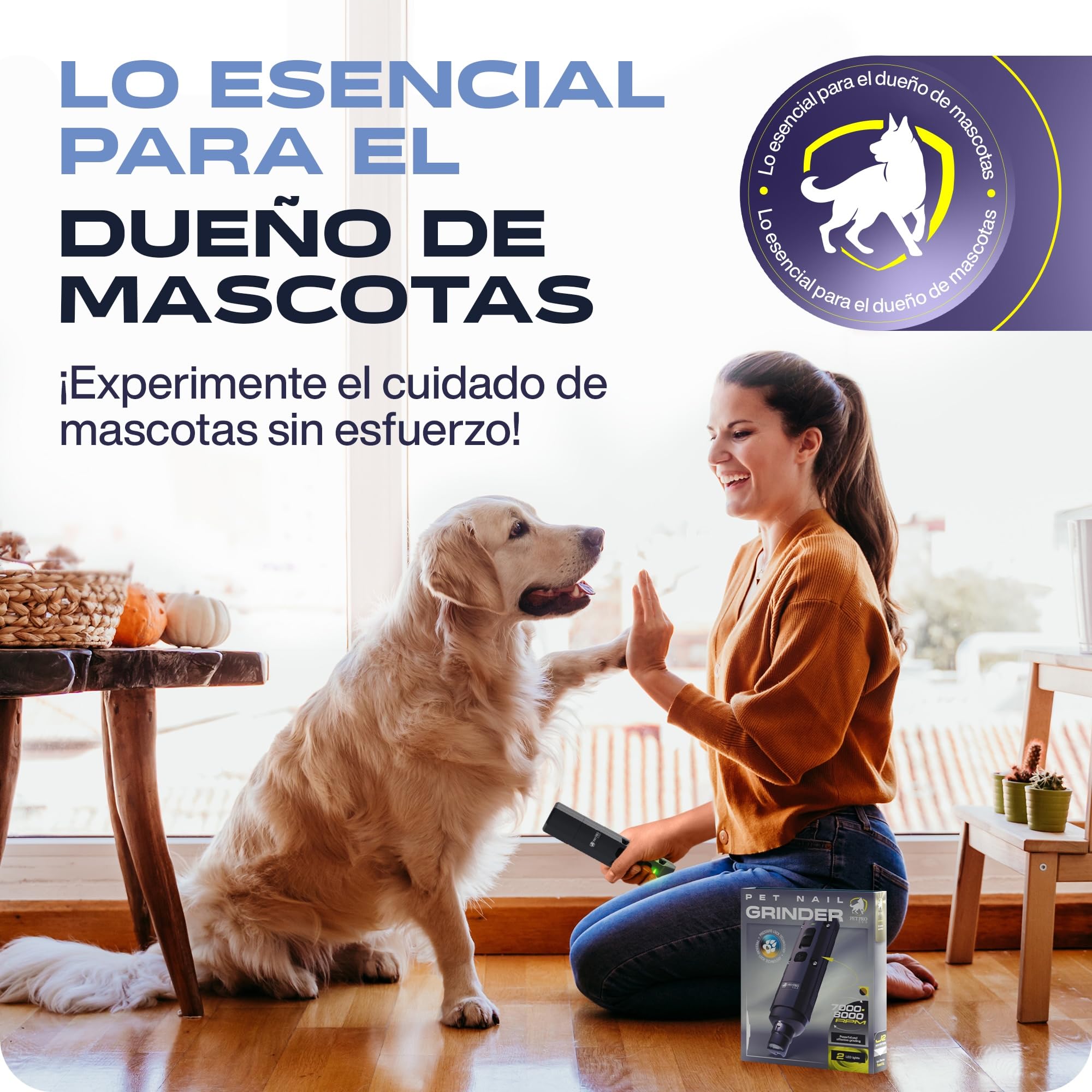 PETPROVED Lima Uñas Perro Cortauñas Electrico Corta Uñas Gatitos Perritos Grande Seguro Cortador Uñas Gato Perro Lima de Uñas Electrico Perros Mascotas