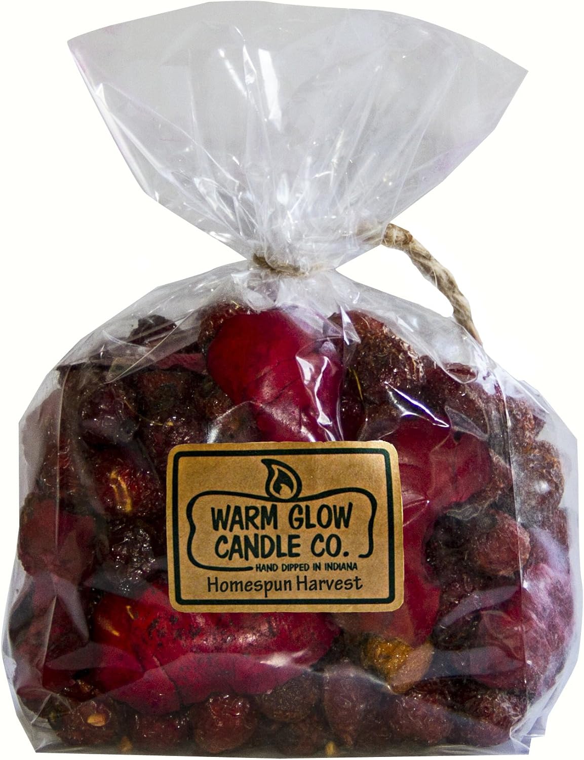 Warm Glow Candle Company Homespun Harvest 6oz Rose HIPS, 6