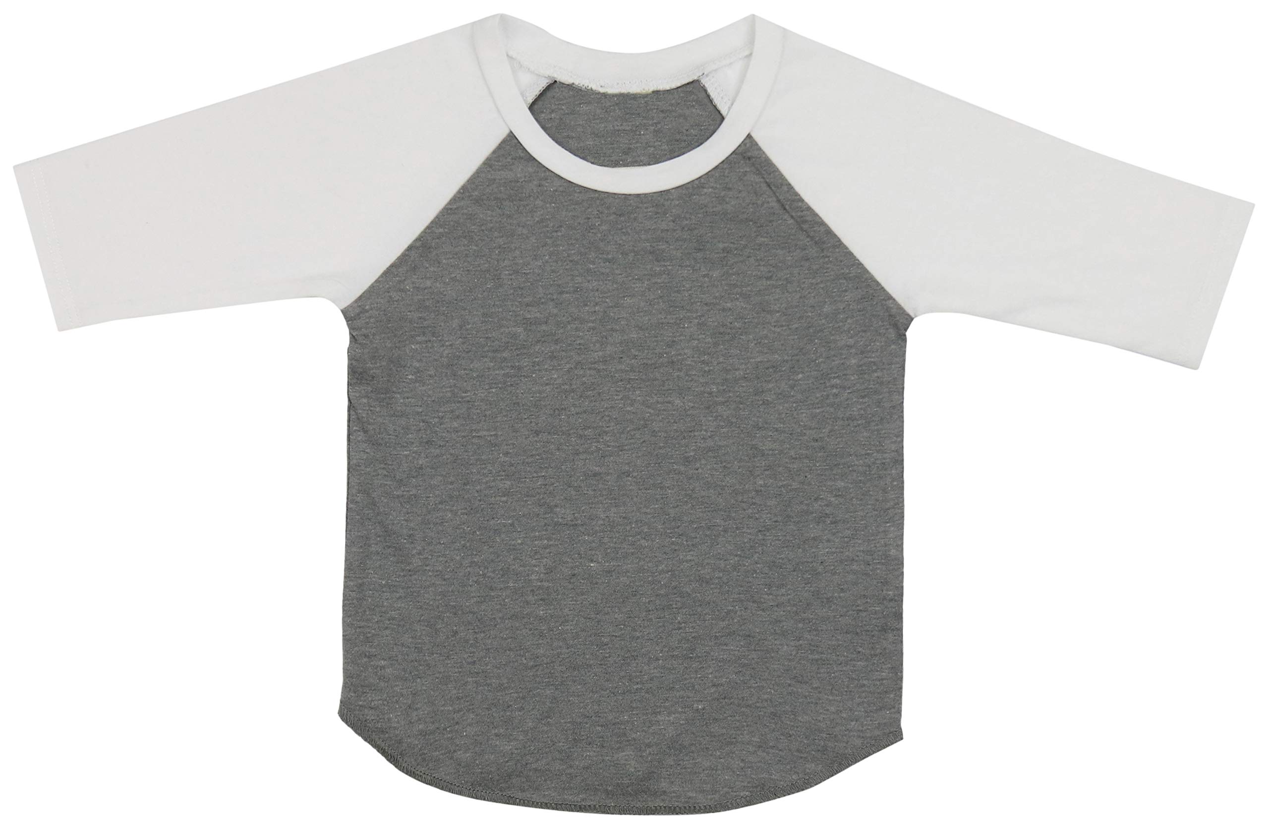 ToBeInStyle Kids Boys Girls Cotton Jersey Contrast Raglan V-Neck Tee T-Shirts