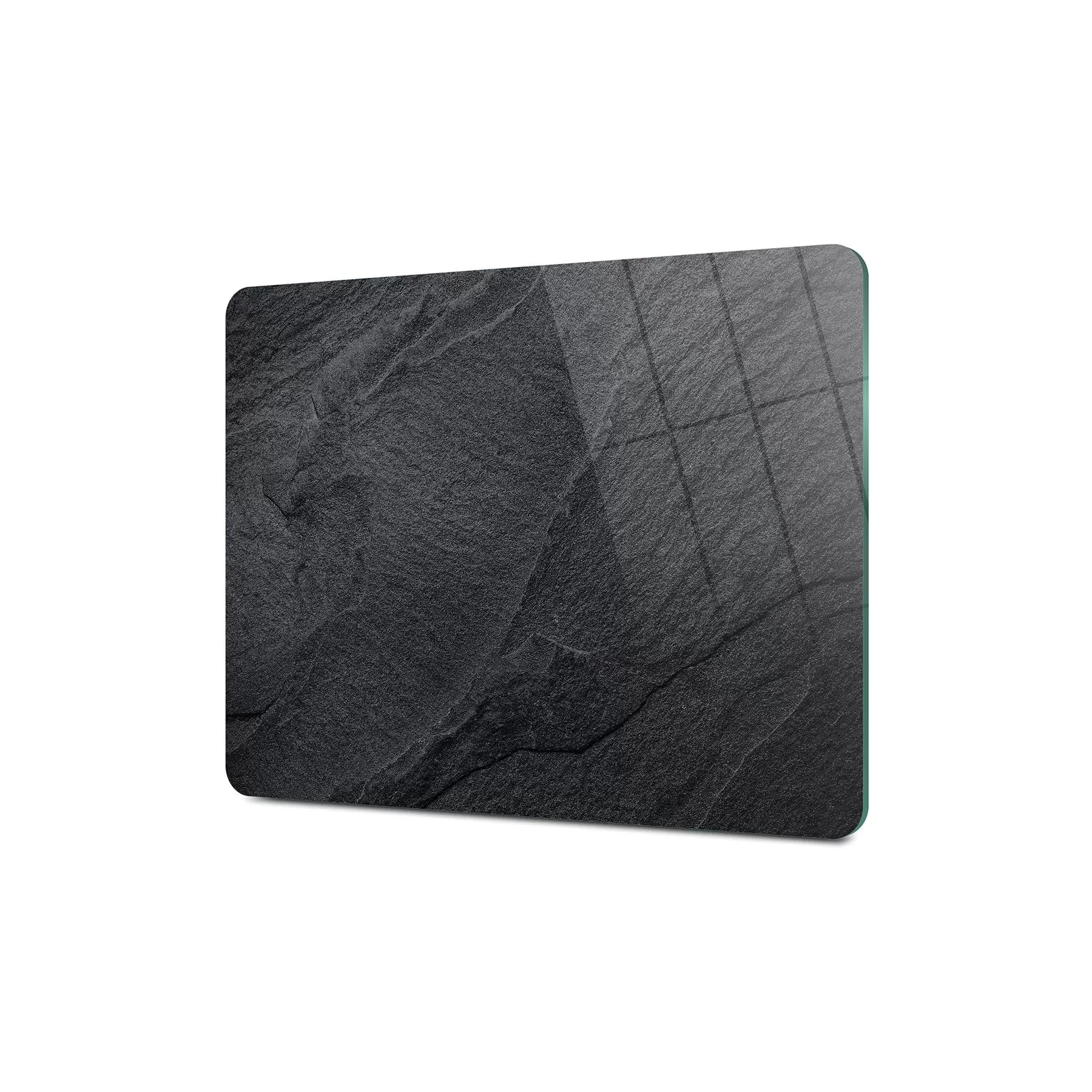 Decovetro Cam Kesme Tahtası ve Sunumluk Siyah Taş Desenli 20x30 Cm