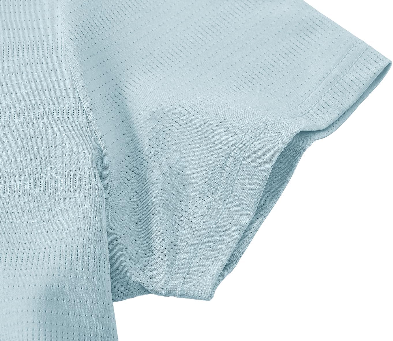 BASUDAM Women's Golf Polo Shirts V-Neck Short Sleeve Collarless Tennis Running T-Shirts Quick Dry - Image 5