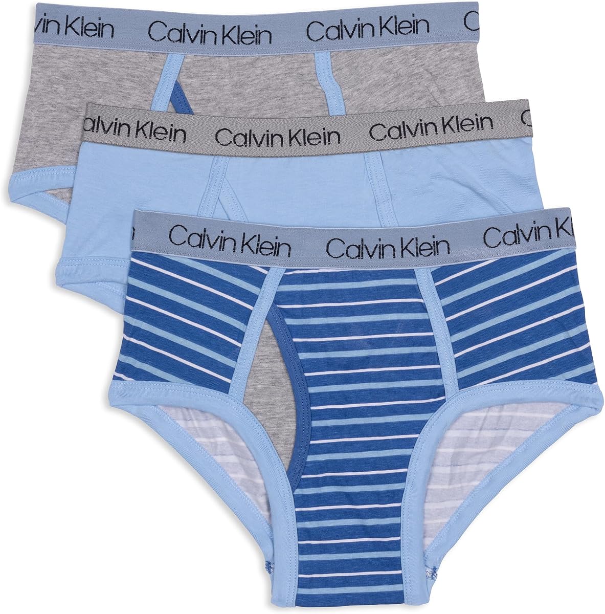 Calvin Klein Kids - Calzoncillos de algodón modernos para niño, paquete de 3