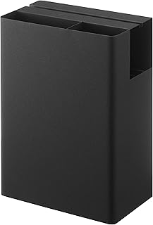 山崎実業(Yamazaki) クリーナーツール オーガナイザー ブラック 約W20XD12XH28cm タワー まとめてスッキリ 掃除用具 収納上手 5517