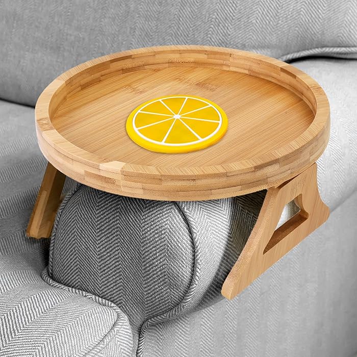 Buy Sofa Arm Clip Table, SubClap Couch Tray Table, Foldable Sofa