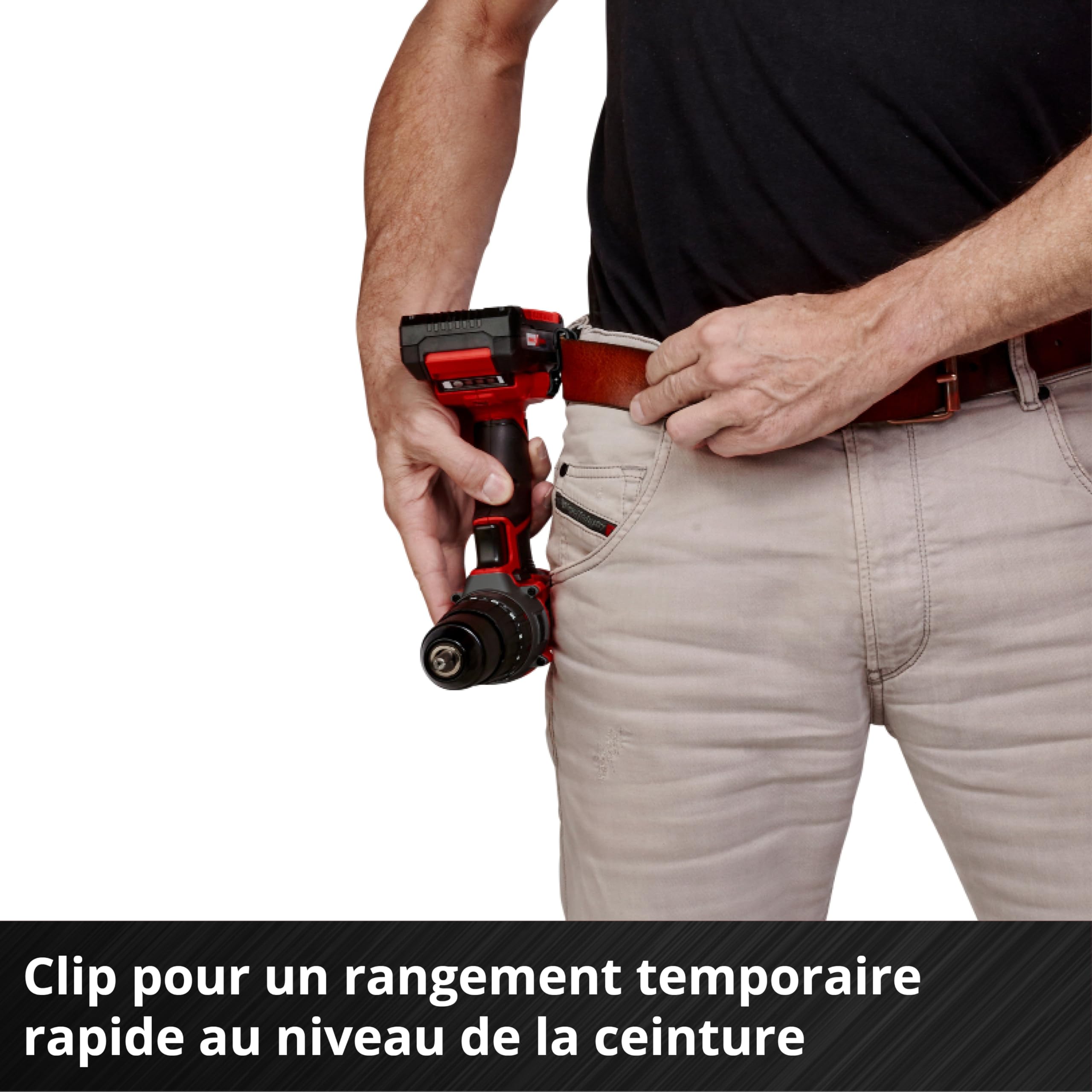 Einhell Perceuse Visseuse à percussion sans fil TE-CD 18/2 Li-i +64 (1 x 2,0 Ah) PXC Einhell (Li-ion, 18 V, Couple 44 Nm) Livré avec 2 Batteries 2,0Ah, Chargeur et 64 Accessoires